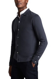 Reiss Forbes Slim Fit Button Front Cardigan Sweater