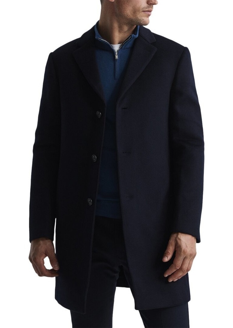 Reiss Gable Wool-Blend Epsom Overcoat