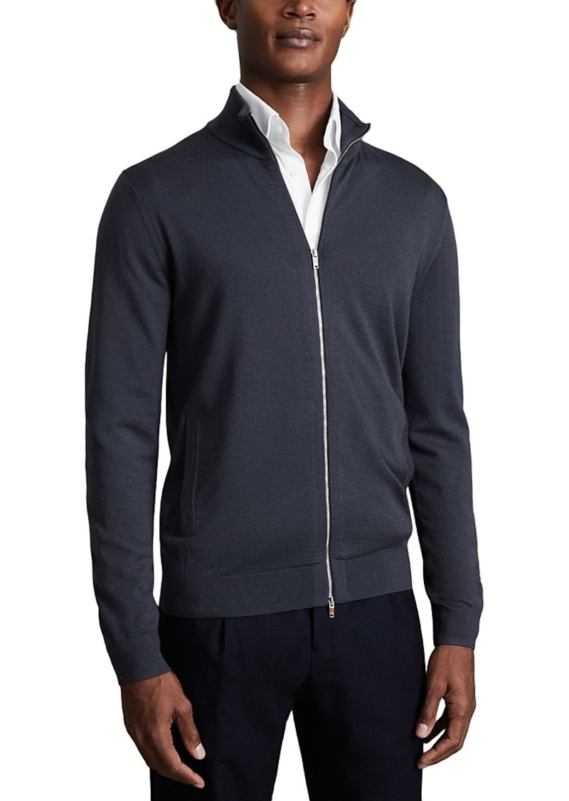 Reiss Hampshire Slim Fit Zip Front Sweater