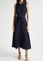 Reiss Heidi Belted Midi Shirtdress