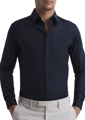 Reiss Kiana Long Sleeved Slim Stretch Button Down Shirt