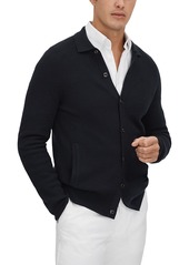 Reiss Kiedler Wool Regular Fit Polo Collar Cardigan