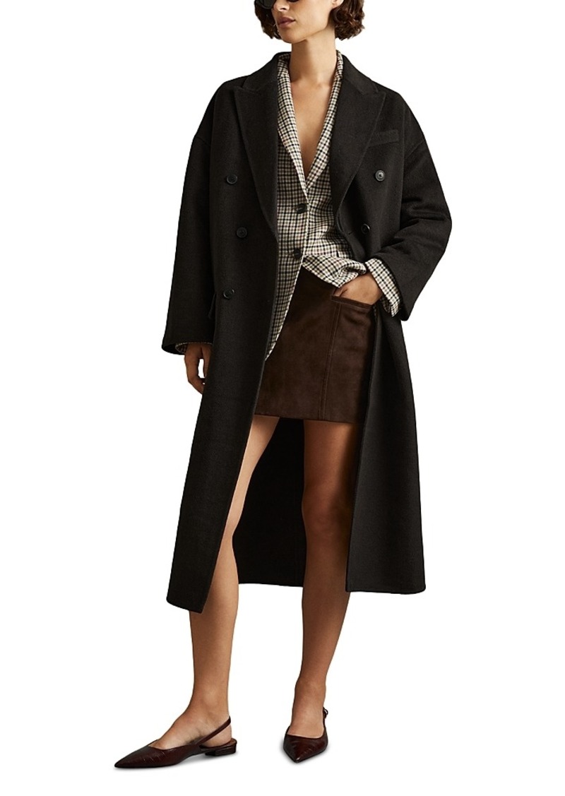 Reiss Lara Herringbone Coat