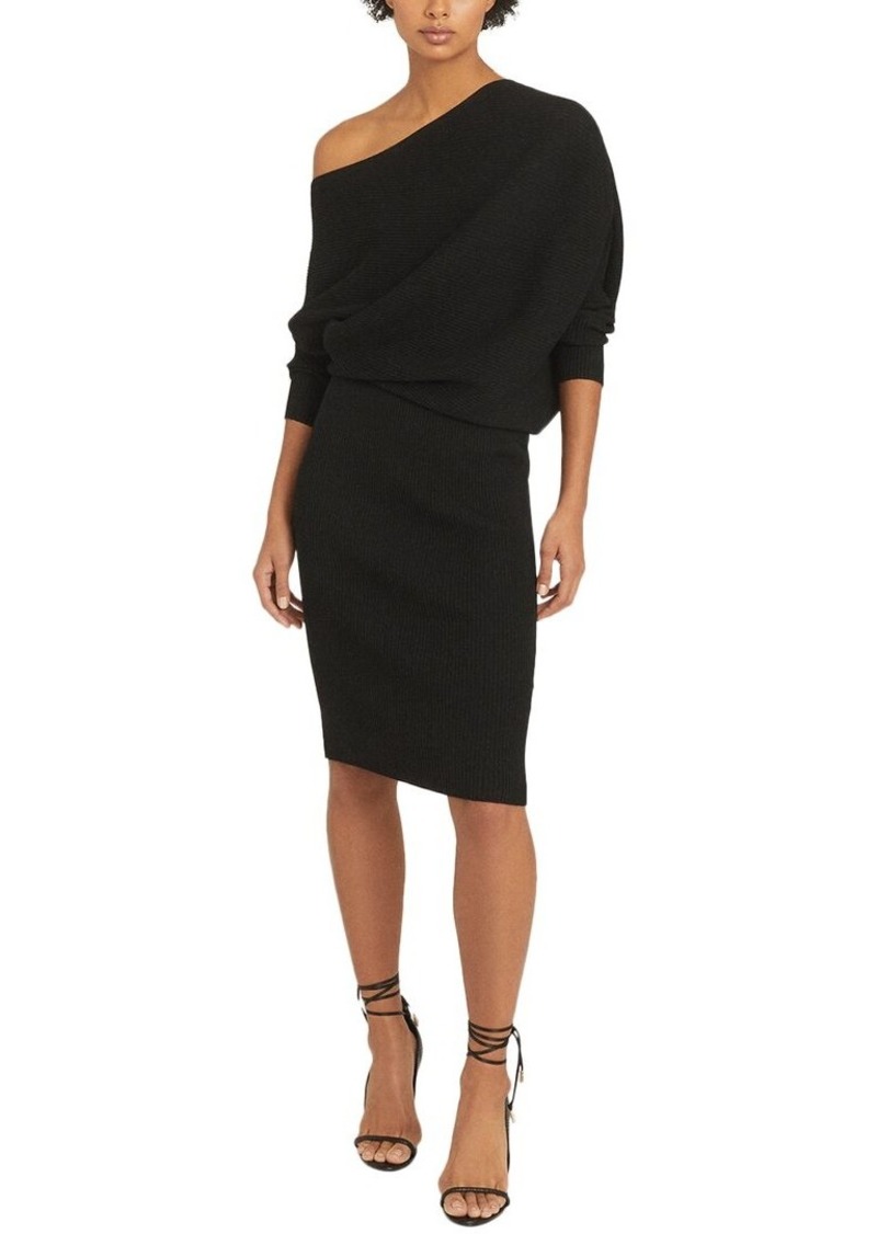 Reiss Lara Off-The-Shoulder Knitted Dress