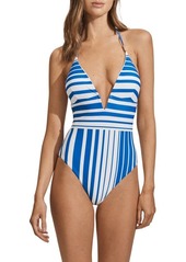 Reiss Lenny Stripe One-Piece Swimsuit