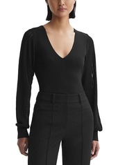 Reiss Lexi V Neck Top