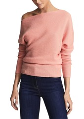 Reiss Lorni Drape Neck Wool & Cashmere-Blend Sweater