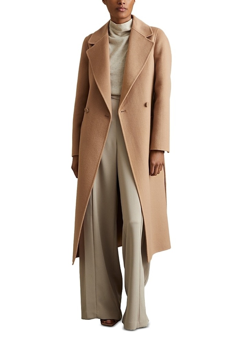 Reiss Lucia Long Double Breasted Blindseam Coat