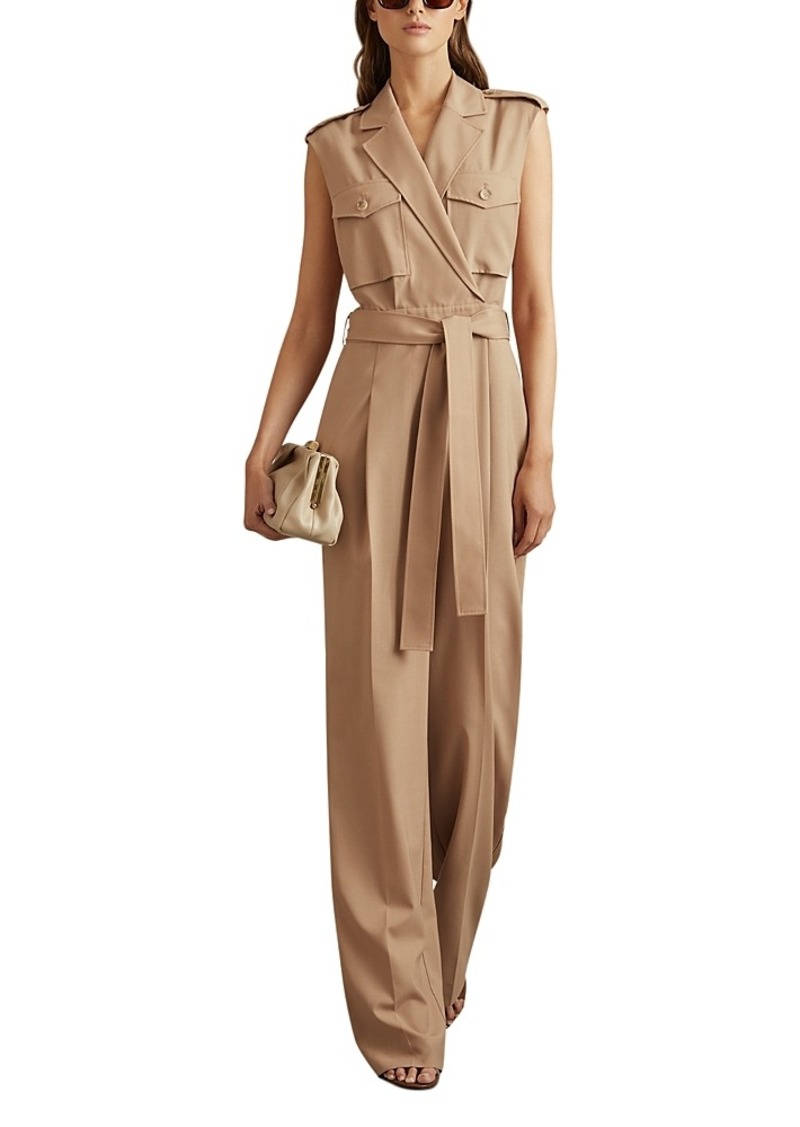 Reiss Luisa Belted Jumpsuit