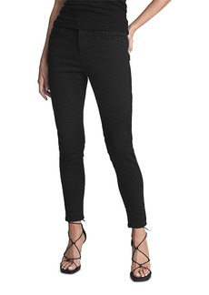 Reiss Lux Mid Rise Skinny Jeans in Black