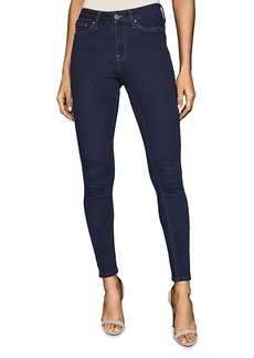 Reiss Lux Mid Rise Skinny Jeans in Indigo