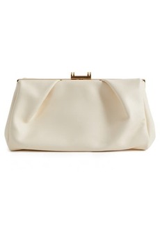 Reiss Madison Leather Frame Clutch
