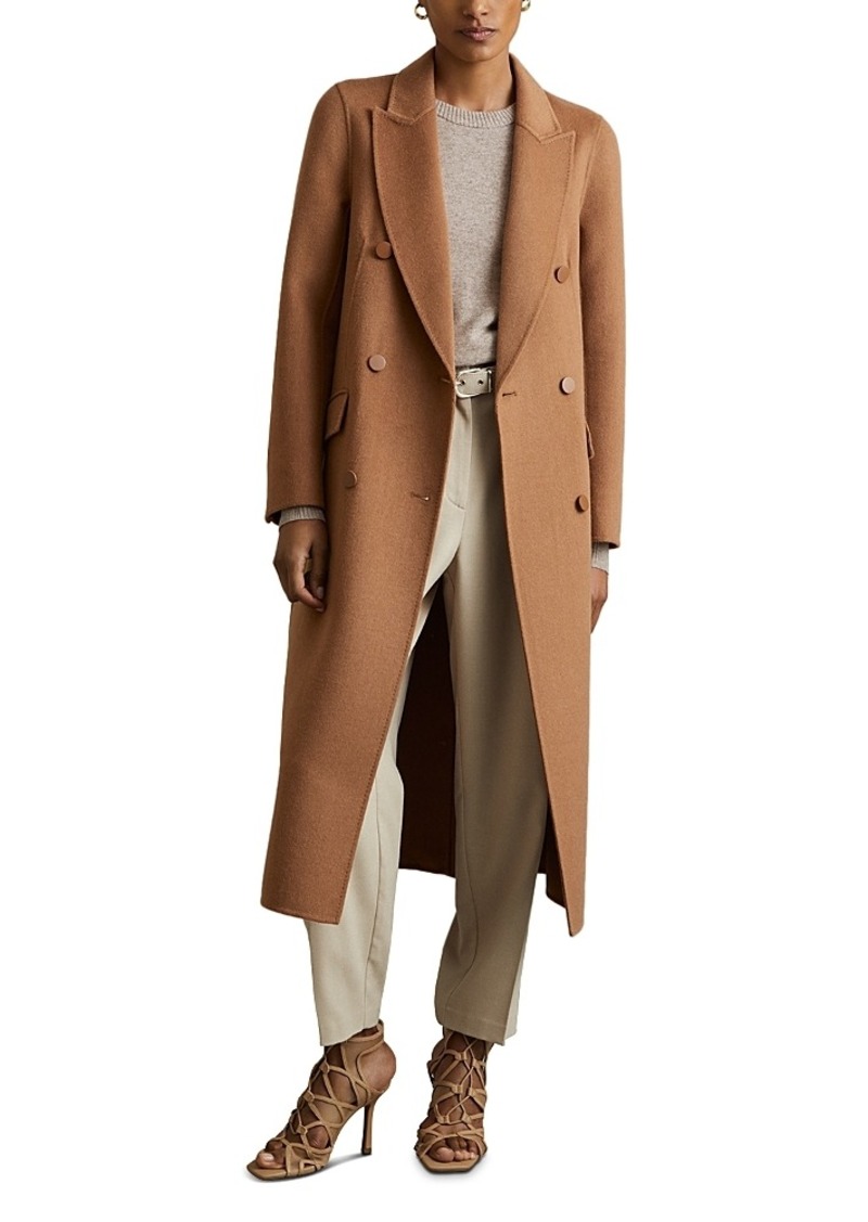 Reiss Maeve Db Blindseam Coat Front Buttons