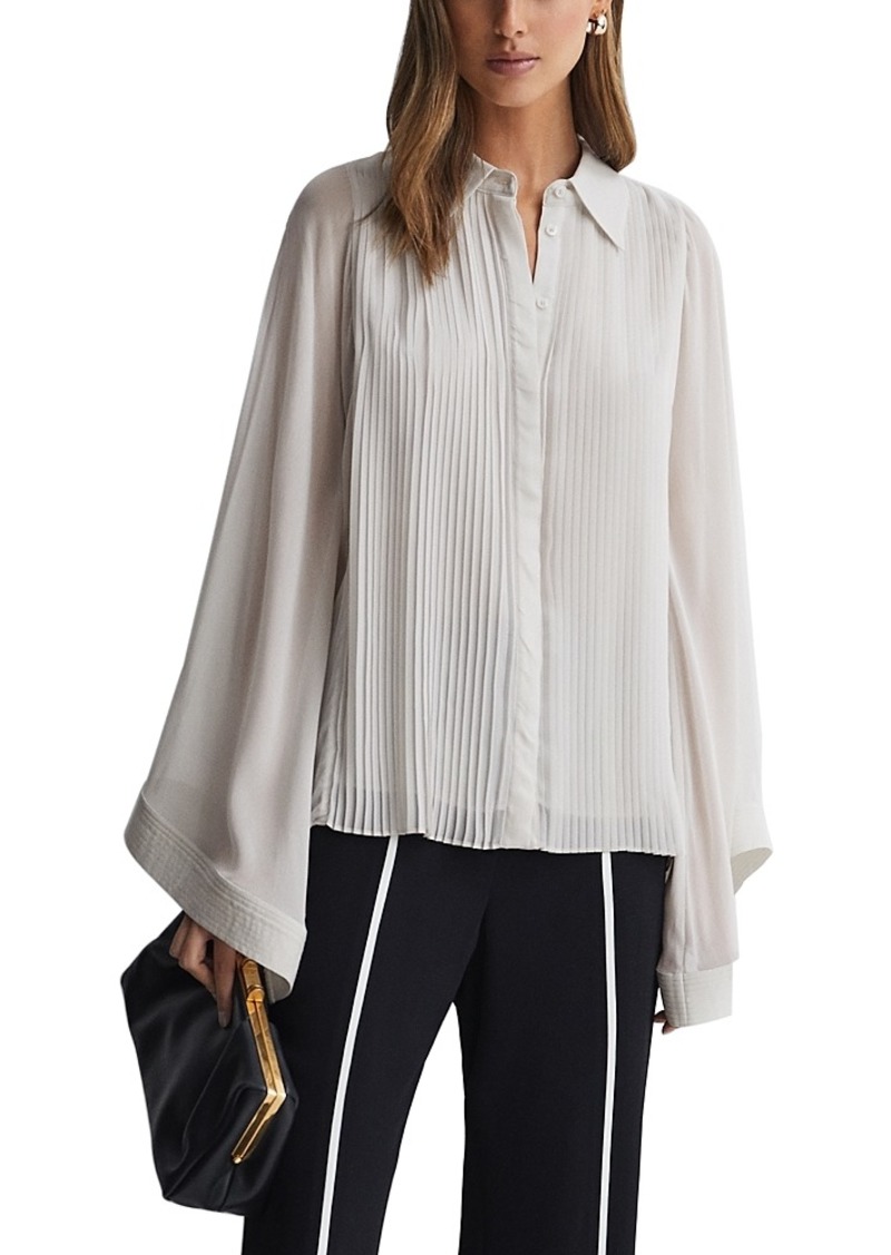 Reiss Magda Pleated Blouse