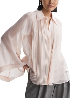 Reiss Magda Pleated Blouse