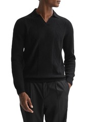 Reiss Malik Textured Wool Polo Sweater