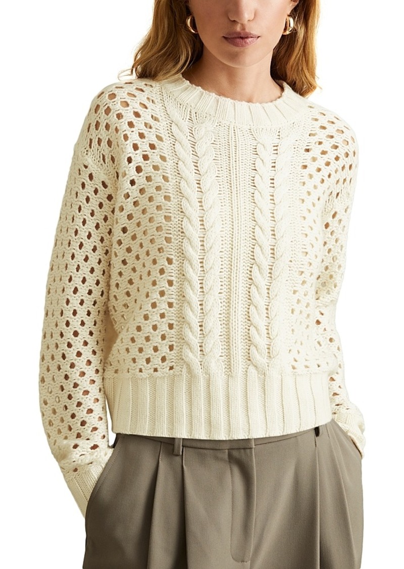 Reiss Marie Cable Knit Sweater