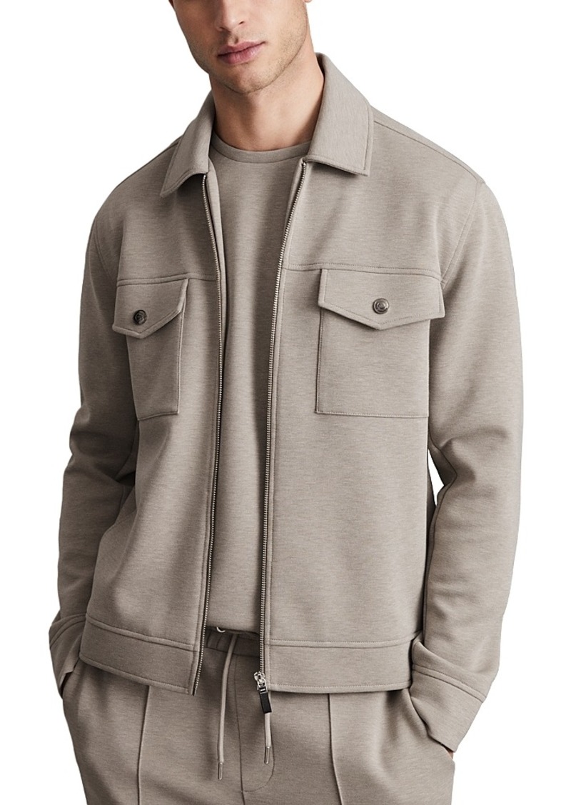 Reiss Medina Interlock Full Zip Jacket