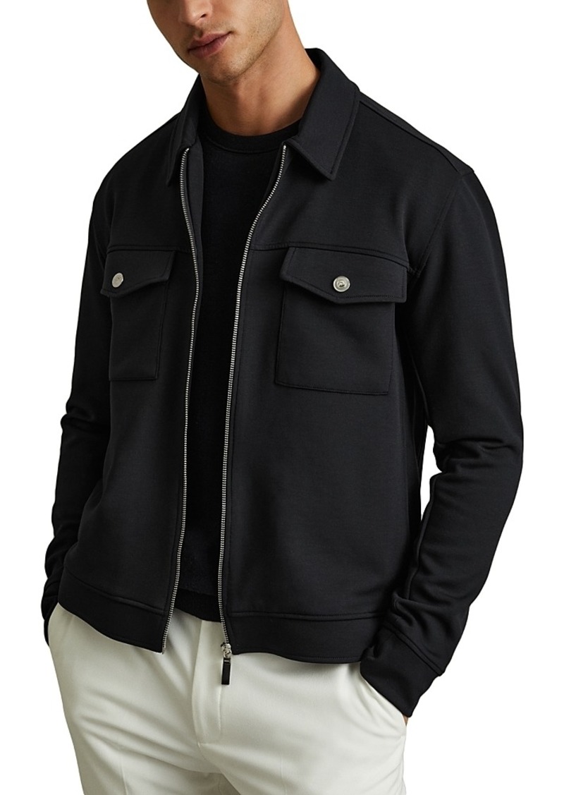 Reiss Medina Interlock Full Zip Jacket