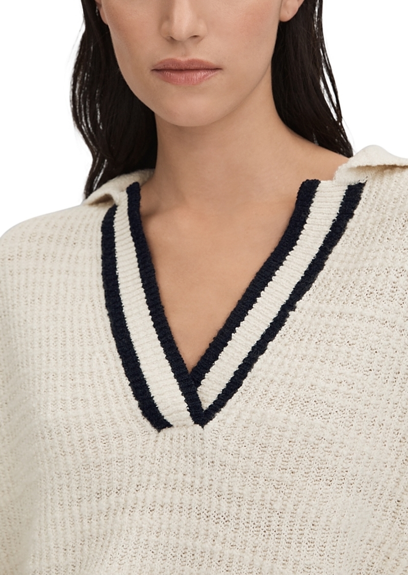 Reiss Michaela Striped Collared Sweater