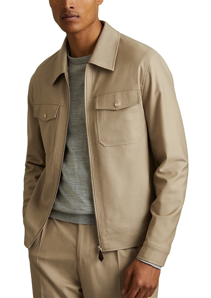 Reiss Moleskin Regular Fit Trucker Jacket