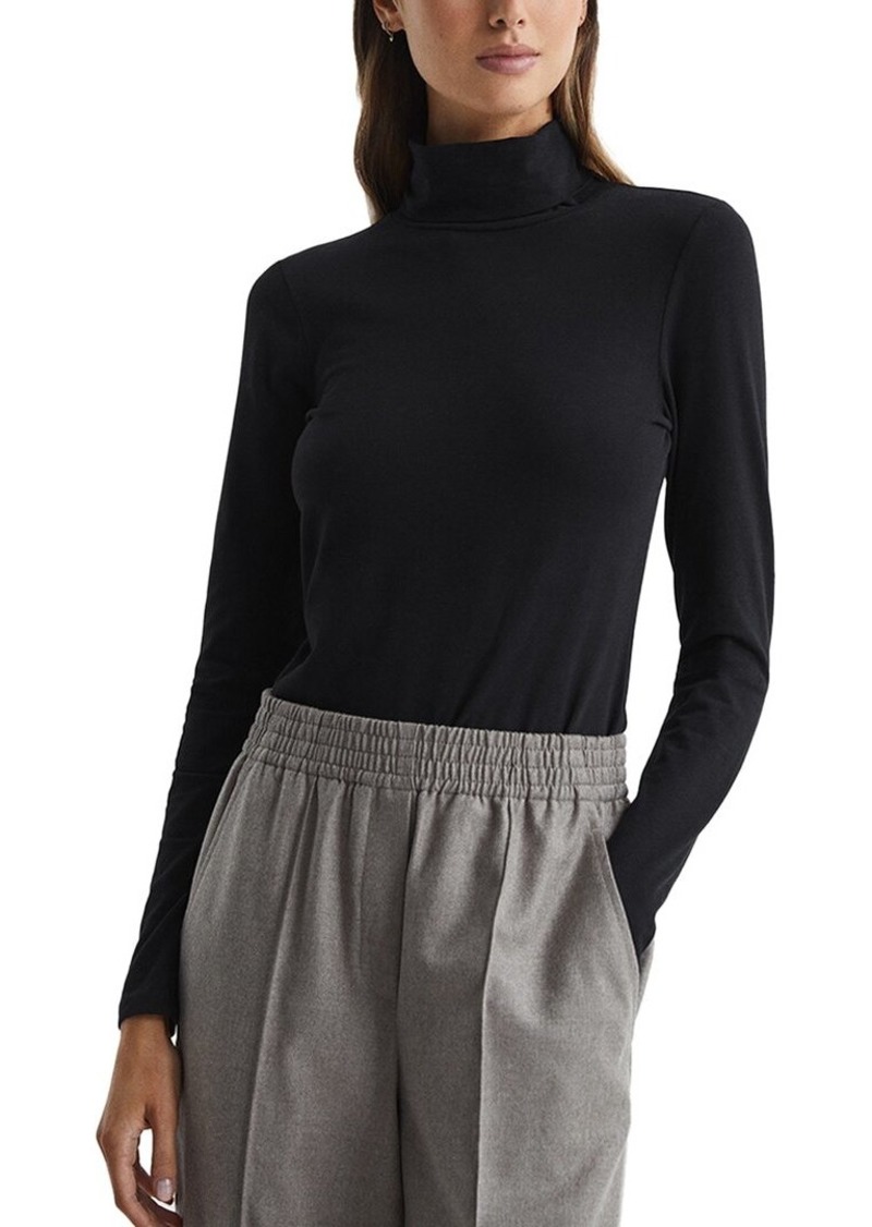 Reiss Phoebe Jersey Rollneck Top