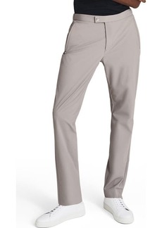 Reiss Range Stretch Flat Front Pants in Soft Grey at Nordstrom
