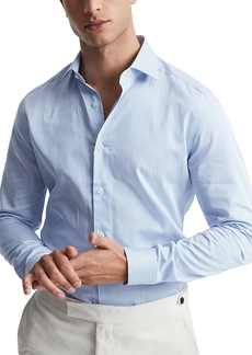 Reiss Remote Bengal Cotton Slim Fit Dress Shirt