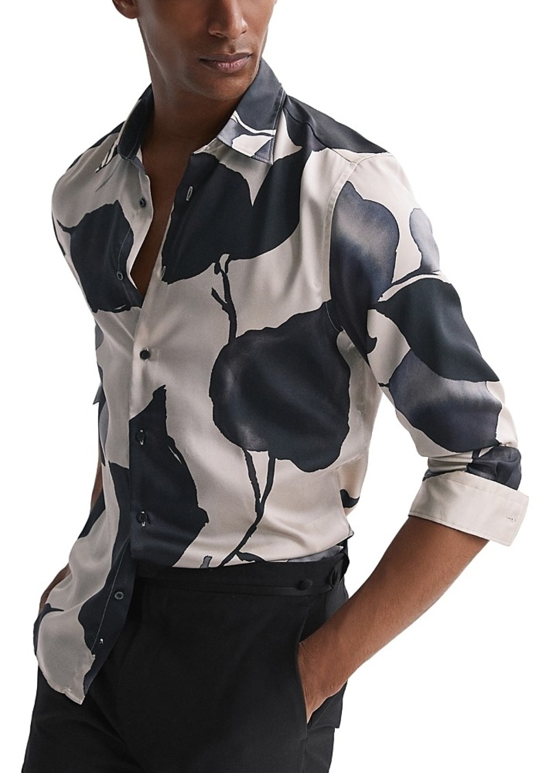 Reiss Riggns Long Sleeve Button Front Shirt