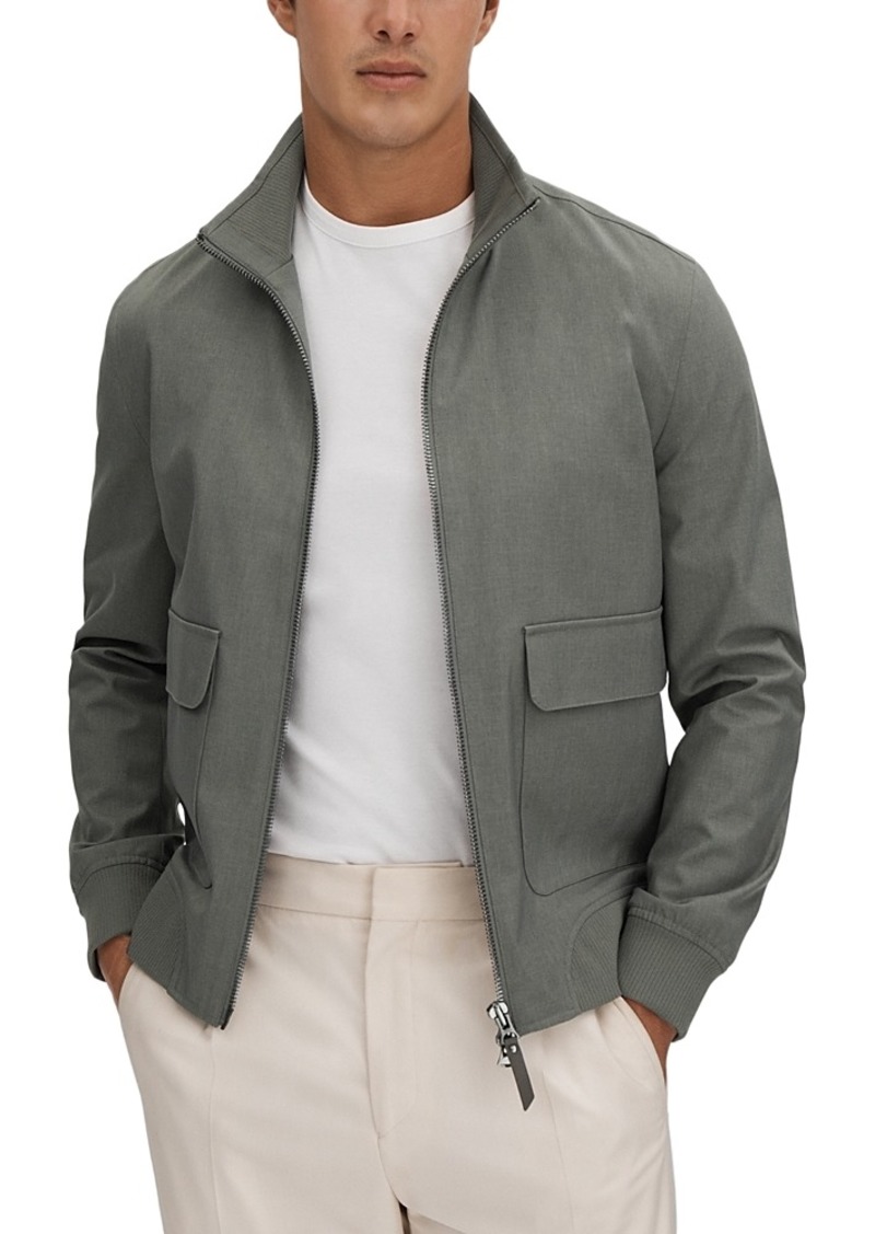 Reiss Rufus Zip Front Bomber Jacket