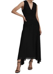 Reiss Saffy Ruched Sleeveless Maxi Dress