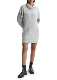 Reiss Sami Cowl Neck Long Sleeve Wool Blend Sweater Dress