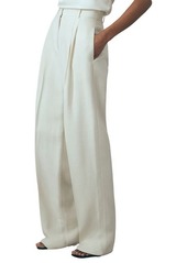 Reiss Atelier Sienna Pleated Wide Leg Pants