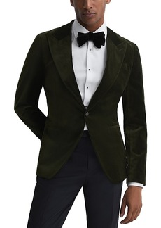 Reiss Slim Fit Velvet Suit Jacket