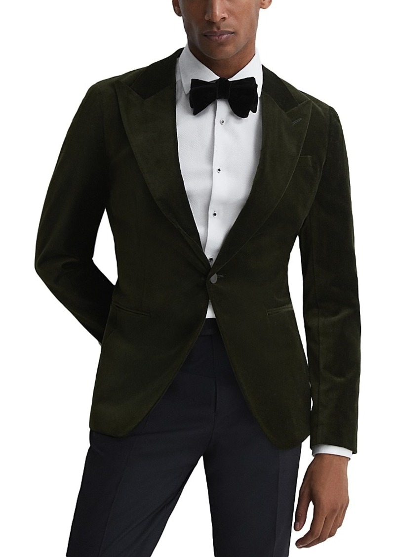Reiss Slim Fit Velvet Suit Jacket