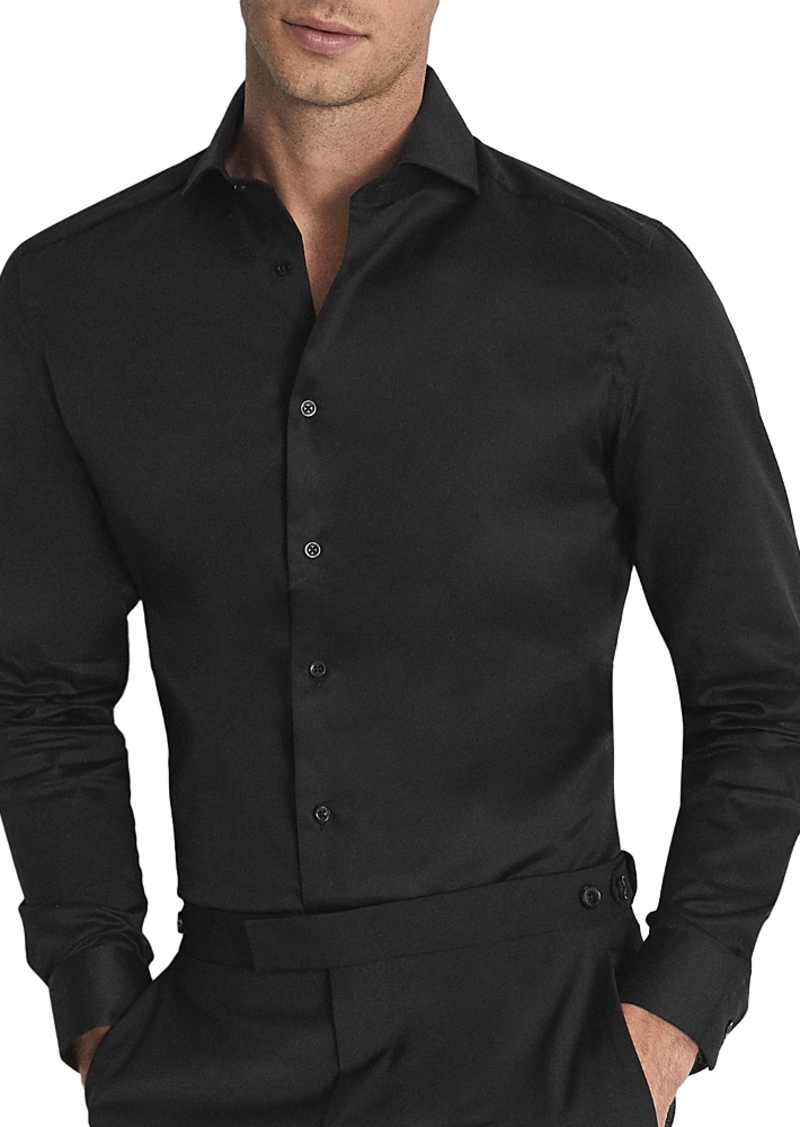 Reiss Storm Slim Fit Two Fold Twill Shirt