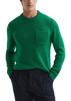 Reiss Stratford Chunky Pocket Crewneck Sweater