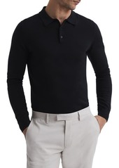 Reiss Trafford Long Sleeve Wool Polo Sweater