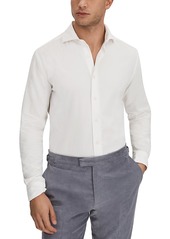 Reiss Vincy Cotton Corduroy Slim Fit Button Down Shirt