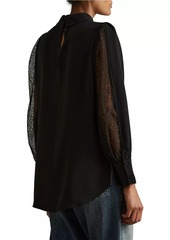 Reiss Renata Lace Voluminous Shirt