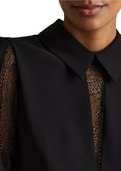 Reiss Renata Lace Voluminous Shirt