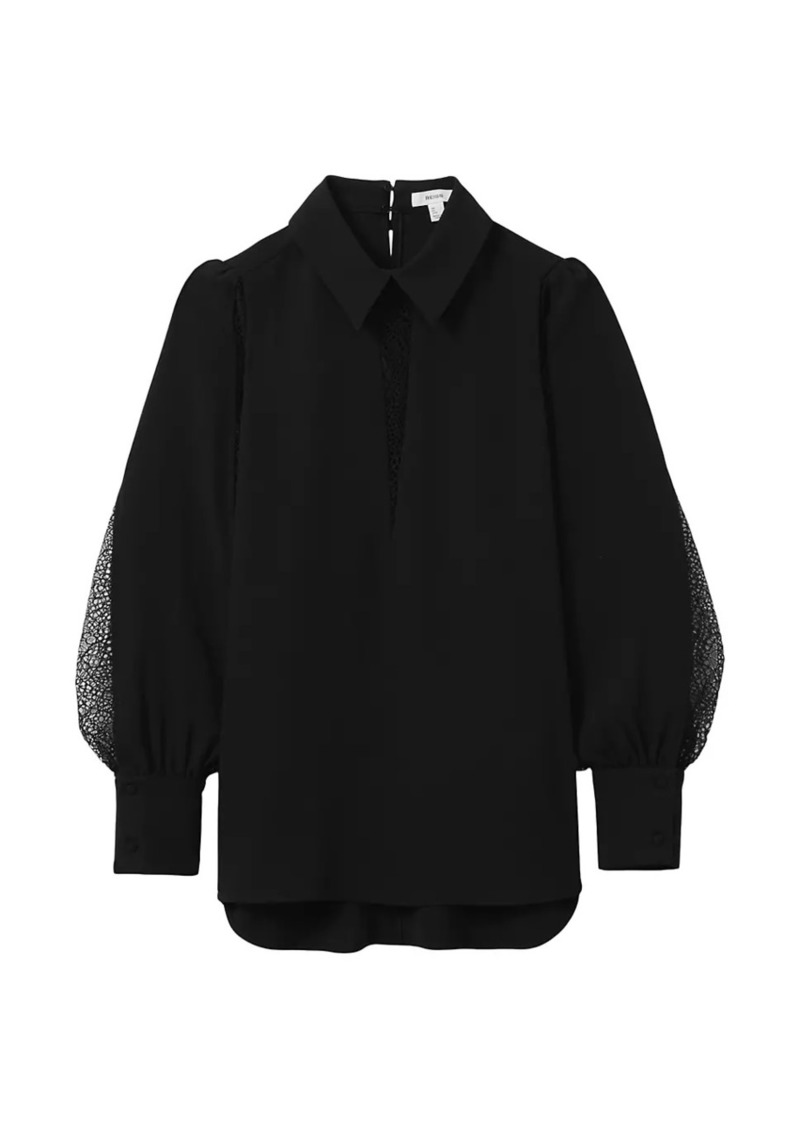 Reiss Renata Lace Voluminous Shirt