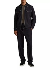 Reiss Roland Goat Suede Jacket