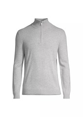 Reiss Royal Cashmere Quarter-Zip Sweater
