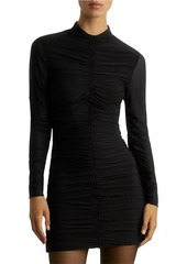 Reiss Sabrina Ruched Jersey Minidress