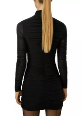 Reiss Sabrina Ruched Jersey Minidress