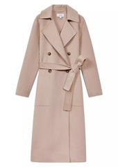 Reiss Sasha Double-Breasted Wool-Blend Coat