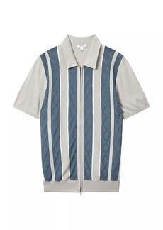 Reiss Selwood Knit Full-Zip Shirt
