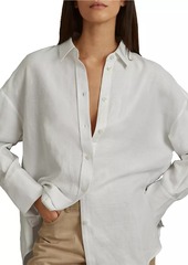 Reiss Sian Linen-Blend Shirt