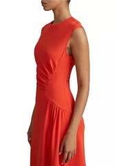 Reiss Stacey Gathered-Side Midi-Dress